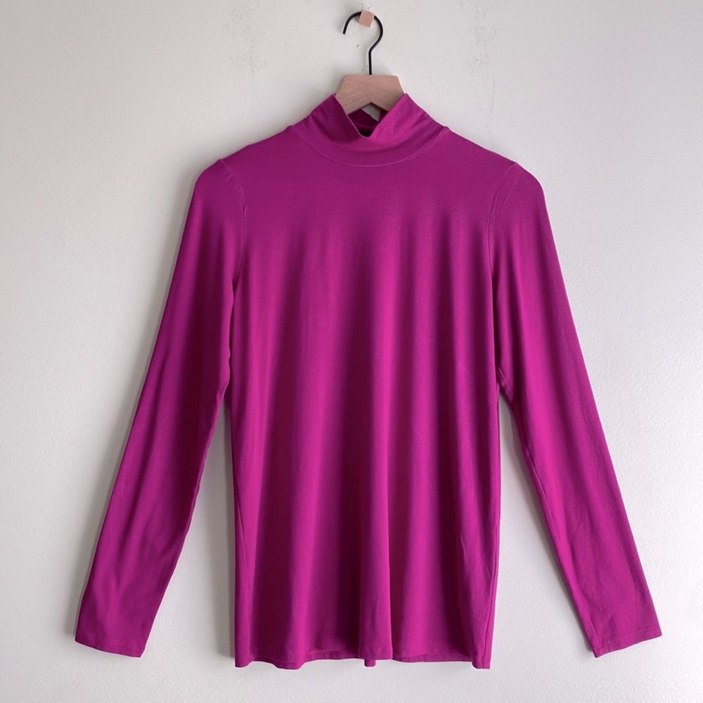 Eileen Fisher Mock Neck Tunic Top